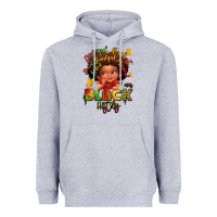 Heather Grey empowering black heritage Heavyweight Hoodie - LillyAllenDesigns