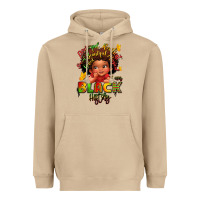 Mushroom empowering black heritage Heavyweight Hoodie - LillyAllenDesigns