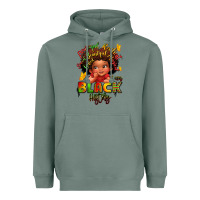 Sage empowering black heritage Heavyweight Hoodie - LillyAllenDesigns