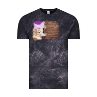 Cloud Black Wood Cowhide Pattern Vintage Tee - Bettercallsaul