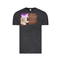Vintage Black Wood Cowhide Pattern Vintage Tee - Bettercallsaul