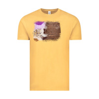 Vintage Mustard Wood Cowhide Pattern Vintage Tee - Bettercallsaul