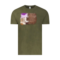 Wood Cowhide Pattern Vintage Tee | Teevron
