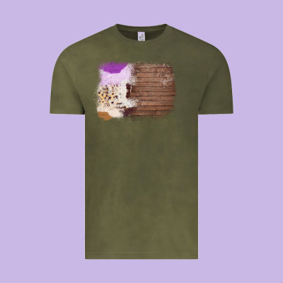 Wood Cowhide Pattern Vintage Tee Designed By Bettercallsaul