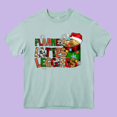 Flannels Lattes Heavy Core Tee Designed By Zillion Design Studio