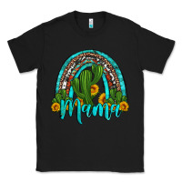 Black western cactus and sunflower mama rainbow Classic Tee - Artiststas