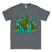 Charcoal Heather western cactus and sunflower mama rainbow Classic Tee - Artiststas