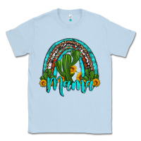 Western Cactus And Sunflower Mama Rainbow Classic Tee | Teevron