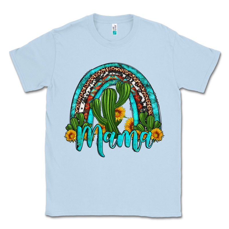 Western Cactus And Sunflower Mama Rainbow Classic Tee by Artiststas | Teevron