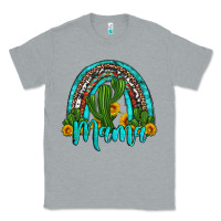 Heather Grey western cactus and sunflower mama rainbow Classic Tee - Artiststas