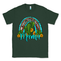 Sports Green western cactus and sunflower mama rainbow Classic Tee - Artiststas