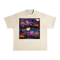 Sandshell halloween spooky truck seamless pattern Urban Heavy Tee - BundleAndBundleShop