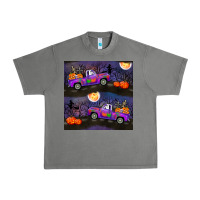 Tornado halloween spooky truck seamless pattern Urban Heavy Tee - BundleAndBundleShop