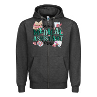 Charcoal Heather in my medical assistant era Zipper Hoodie - MaliasSmallBusiness