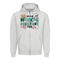 Dove Grey in my medical assistant era Zipper Hoodie - MaliasSmallBusiness