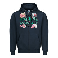 Navy in my medical assistant era Zipper Hoodie - MaliasSmallBusiness