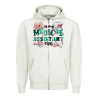 Oatmeal Heather in my medical assistant era Zipper Hoodie - MaliasSmallBusiness