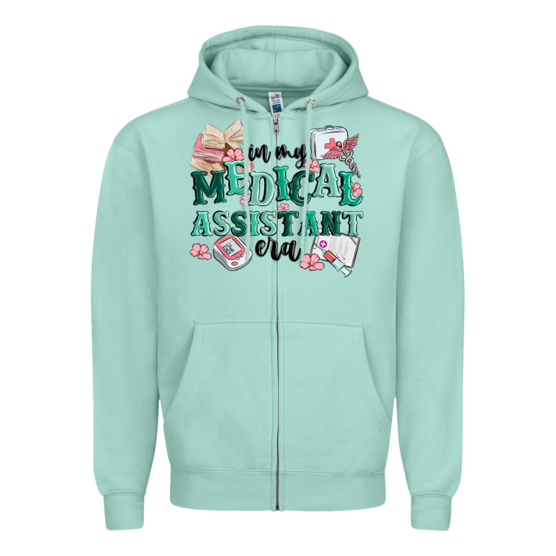 In My Medical Assistant Era Zipper Hoodie by MaliasSmallBusiness | Teevron