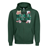 Sports Green in my medical assistant era Zipper Hoodie - MaliasSmallBusiness