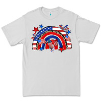 Dove Grey American rainbow Premium Tee - Zillion Design Studio