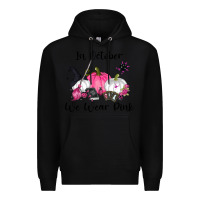 Black in october we wear pink Premium Hoodie - RanaPortraitStore