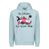 Blue Mist in october we wear pink Premium Hoodie - RanaPortraitStore