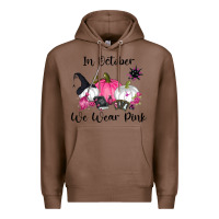 Chestnut in october we wear pink Premium Hoodie - RanaPortraitStore