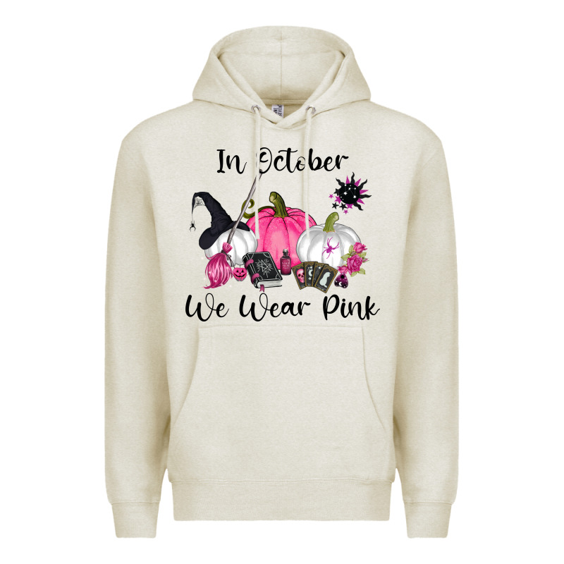 In October We Wear Pink Premium Hoodie by RanaPortraitStore | Teevron