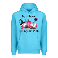 Ocean Blue in october we wear pink Premium Hoodie - RanaPortraitStore