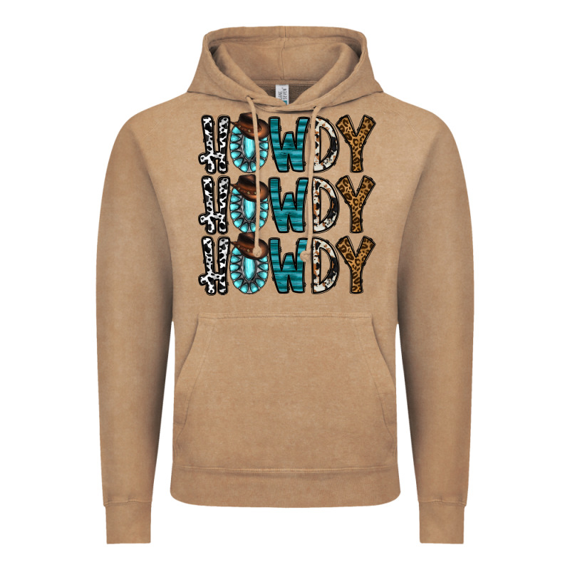 Howdy Howdy Howdy Vintage Hoodie by CowhideDigitalArt | Teevron