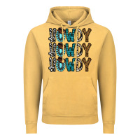 Vintage Mustard howdy howdy howdy Vintage Hoodie - CowhideDigitalArt