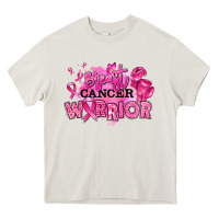 Cream breast cancer warrior Heavy Core Tee - RanaPortraitStore