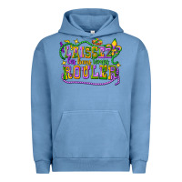 Pigment Pebble Blue laissez les bons temps router Urban Hoodie - CowGirlArtShop