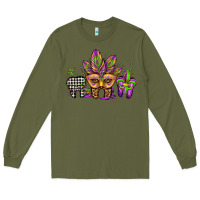 Army Green mardi gras teeth dental assistant Long Sleeve Tee - Jasminsmagicworld