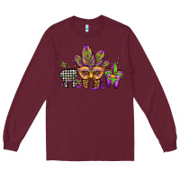Burgundy mardi gras teeth dental assistant Long Sleeve Tee - Jasminsmagicworld