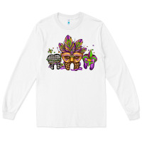 White mardi gras teeth dental assistant Long Sleeve Tee - Jasminsmagicworld