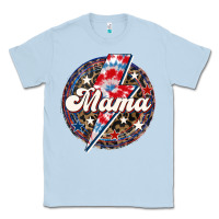Dusty Blue Western Mama Patriotic 4th of July Classic Tee - LillyAllenDesigns