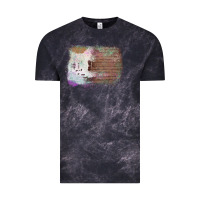 Cloud Black Cowhide Wood Glitter Pattern Vintage Tee - Bettercallsaul