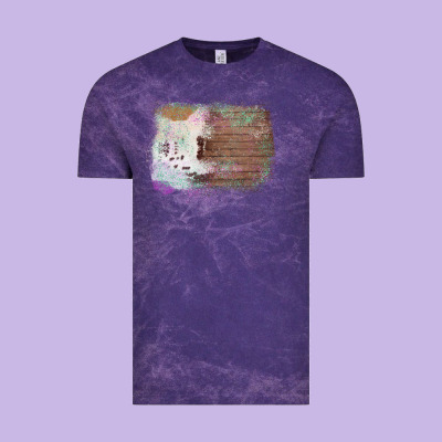 Cowhide Wood Glitter Pattern Vintage Tee Designed By Bettercallsaul