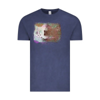 Vintage Denim Cowhide Wood Glitter Pattern Vintage Tee - Bettercallsaul