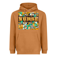 Meerkat Green And Yellow Nurse Heavyweight Hoodie - LillyAllenDesigns