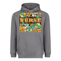 Storm Green And Yellow Nurse Heavyweight Hoodie - LillyAllenDesigns
