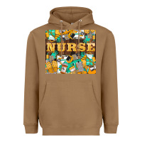 Toasted Coconut Green And Yellow Nurse Heavyweight Hoodie - LillyAllenDesigns