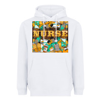 White Green And Yellow Nurse Heavyweight Hoodie - LillyAllenDesigns