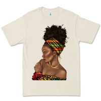 Bone afro black woman profile juneteenth Premium Tee - texasbilliewilder