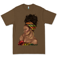 Cacao afro black woman profile juneteenth Premium Tee - texasbilliewilder