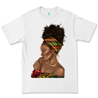 White afro black woman profile juneteenth Premium Tee - texasbilliewilder