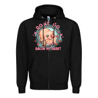 Black dont go bacon my heart Zipper Hoodie - MaliasSmallBusiness