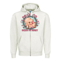 Oatmeal Heather dont go bacon my heart Zipper Hoodie - MaliasSmallBusiness