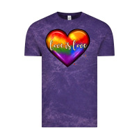 Cloud Purple love is love heart Vintage Tee - JahusDesignShop